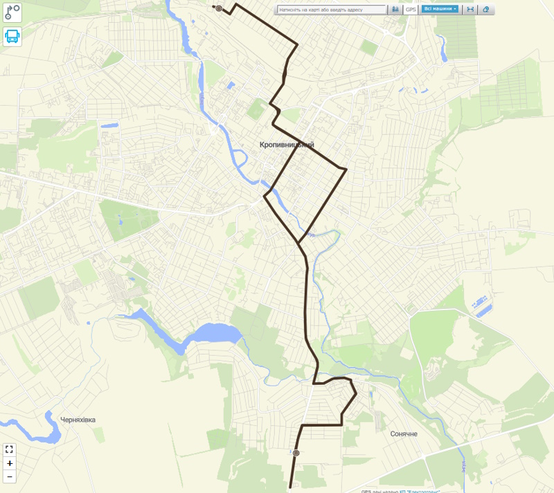 Автобус №46 у Кропивницькому