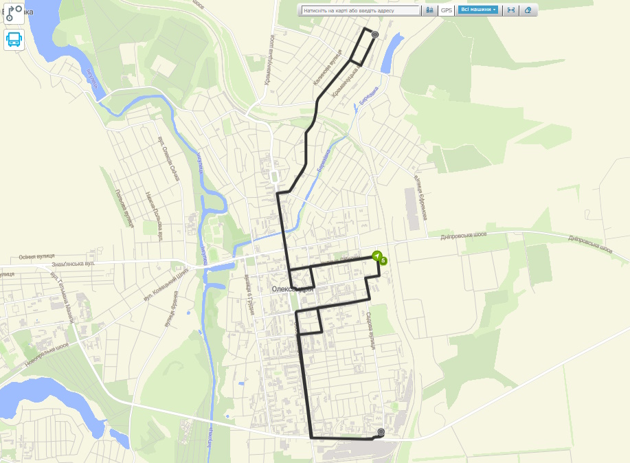 автобус 5 Олександрія