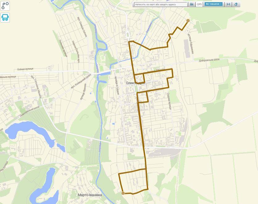 автобус 7 Олександрія