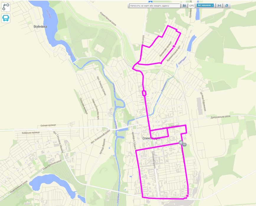 автобус 12 Олександрія