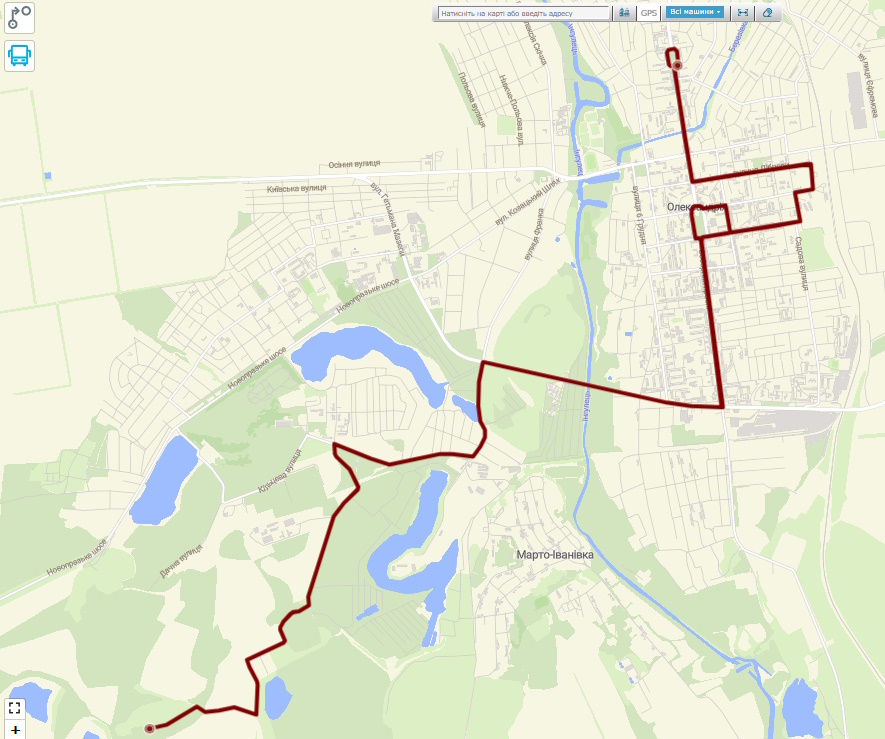 автобус 14 Олександрія