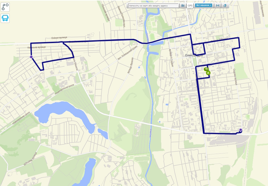 автобус 15 Олександрія