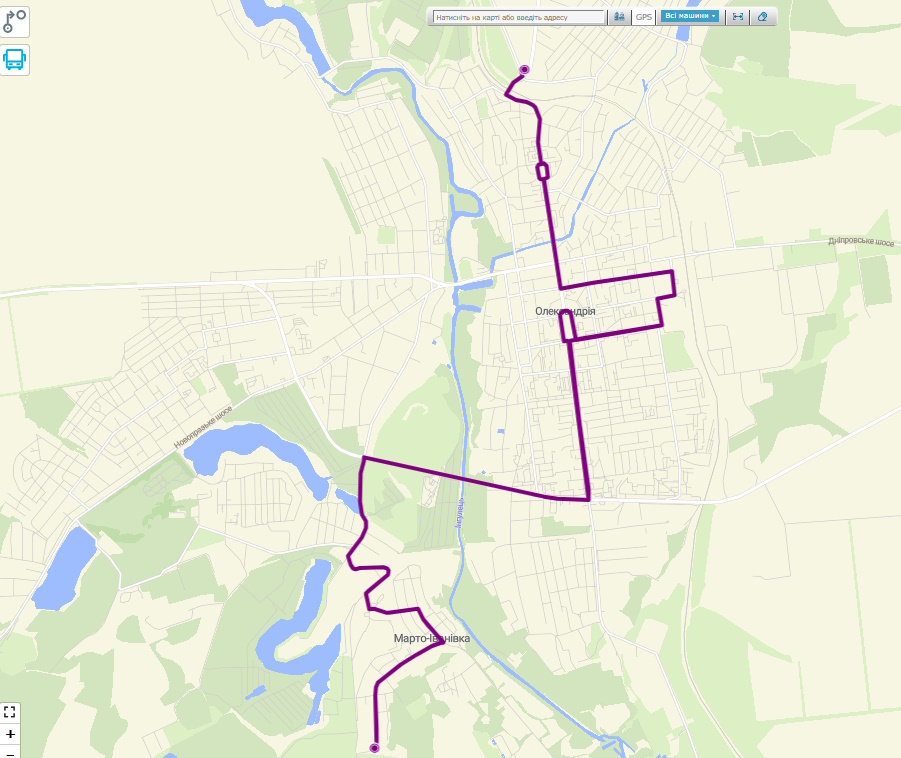 автобус 18 Олександрія